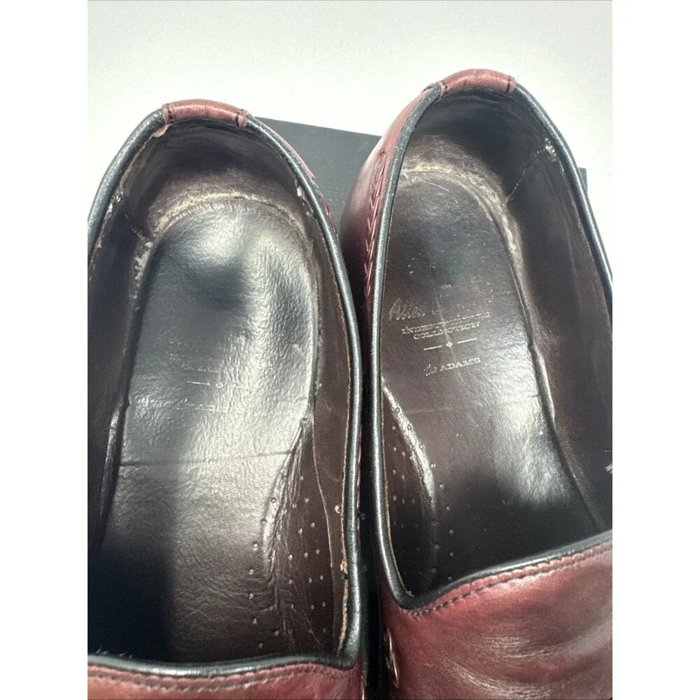 Allen Edmonds The Adams Independence Collection Burgundy Loafers Tassle Sz 10 D
